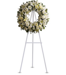 T239-3A Serenity Standing Wreath 